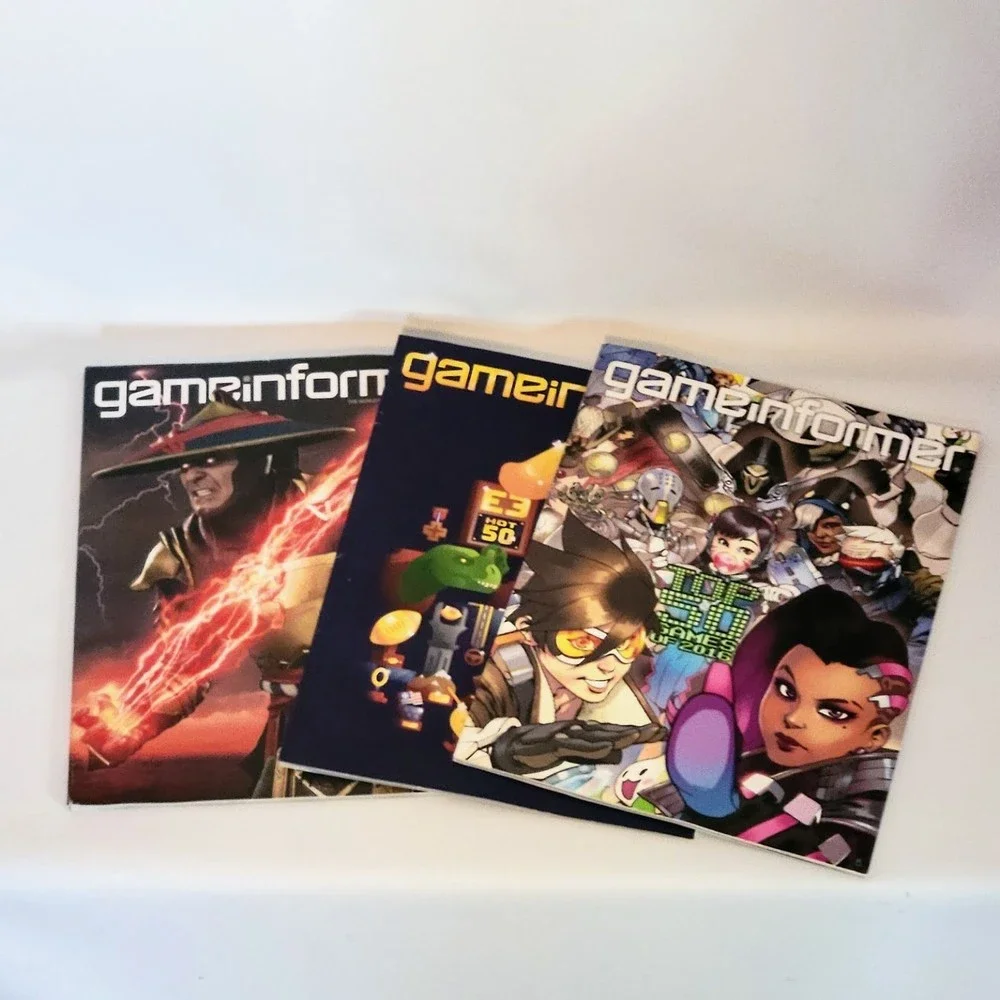 Game Informer #313 Mortal Kombat Top 50 Games #286 & Hot 50 Xbox #292 Lot of 3